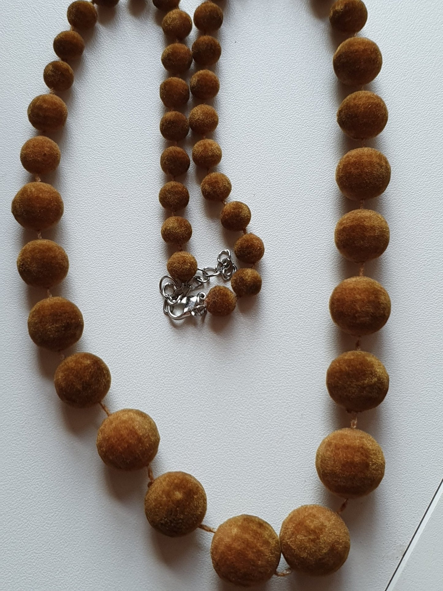 Kugel Kette Beige / Braun - FROLLEIN KÄTHE Shop