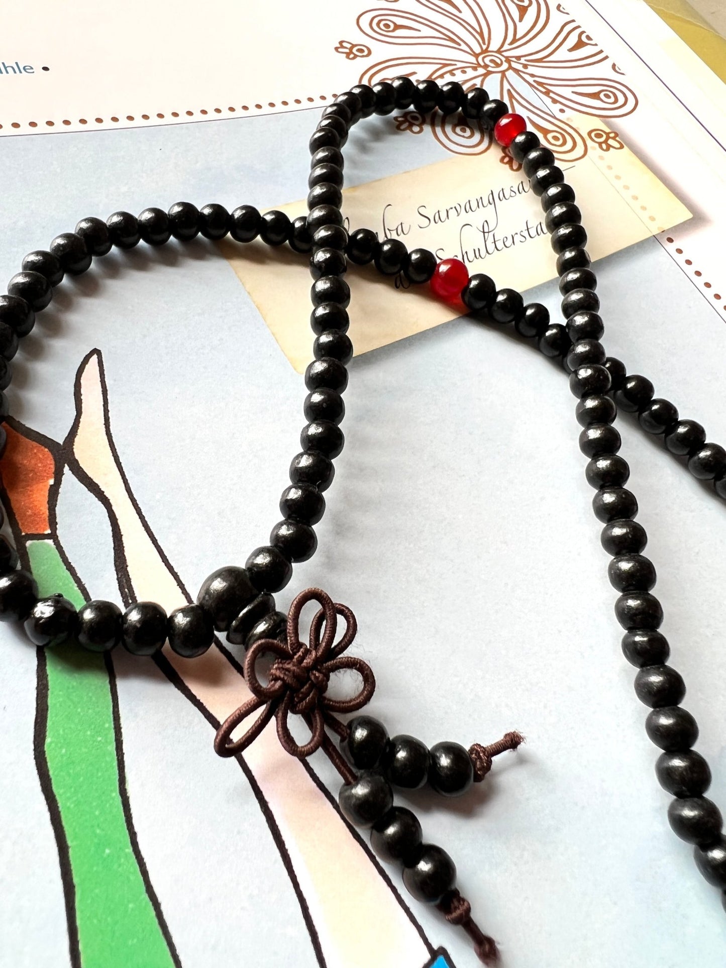 Mala Meditationkette Gleichgewicht Schwarz - FROLLEIN KÄTHE Shop