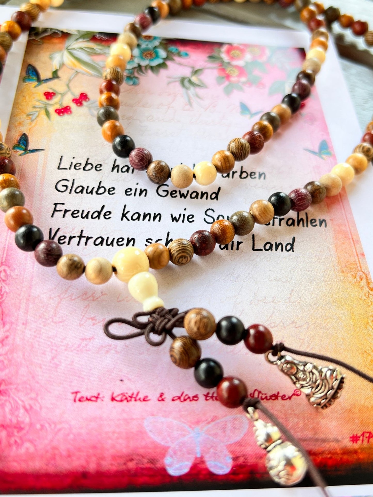 Mala Meditationkette Inspiration mehrfarbig - FROLLEIN KÄTHE Shop