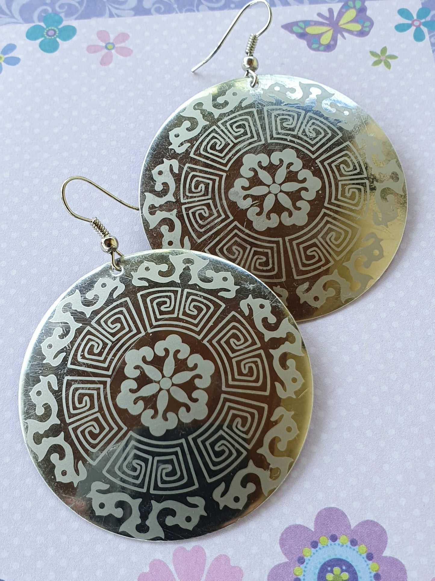 Ohrhänger Ornament Rund - FROLLEIN KÄTHE Shop