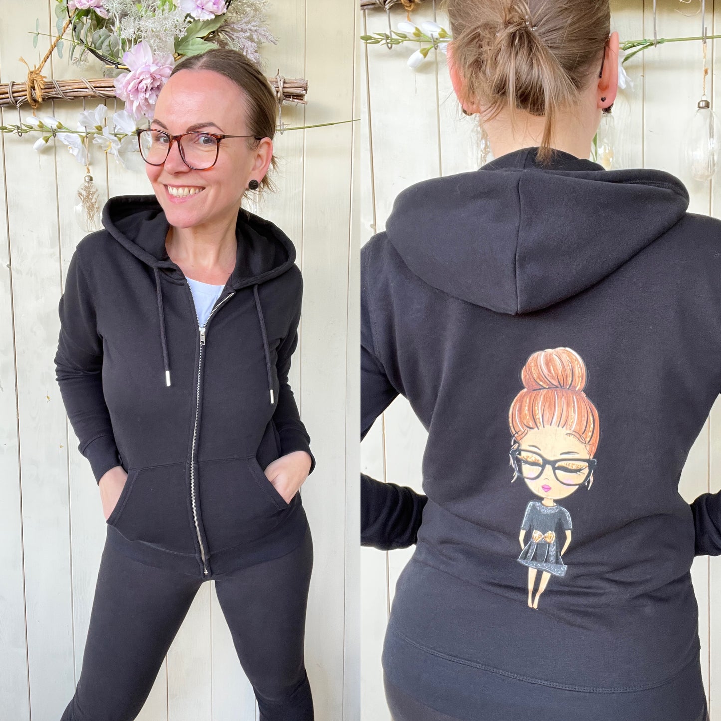 Edelmädel Organic Kapuzen Zipper Frollein Käthe Fällt gross aus !