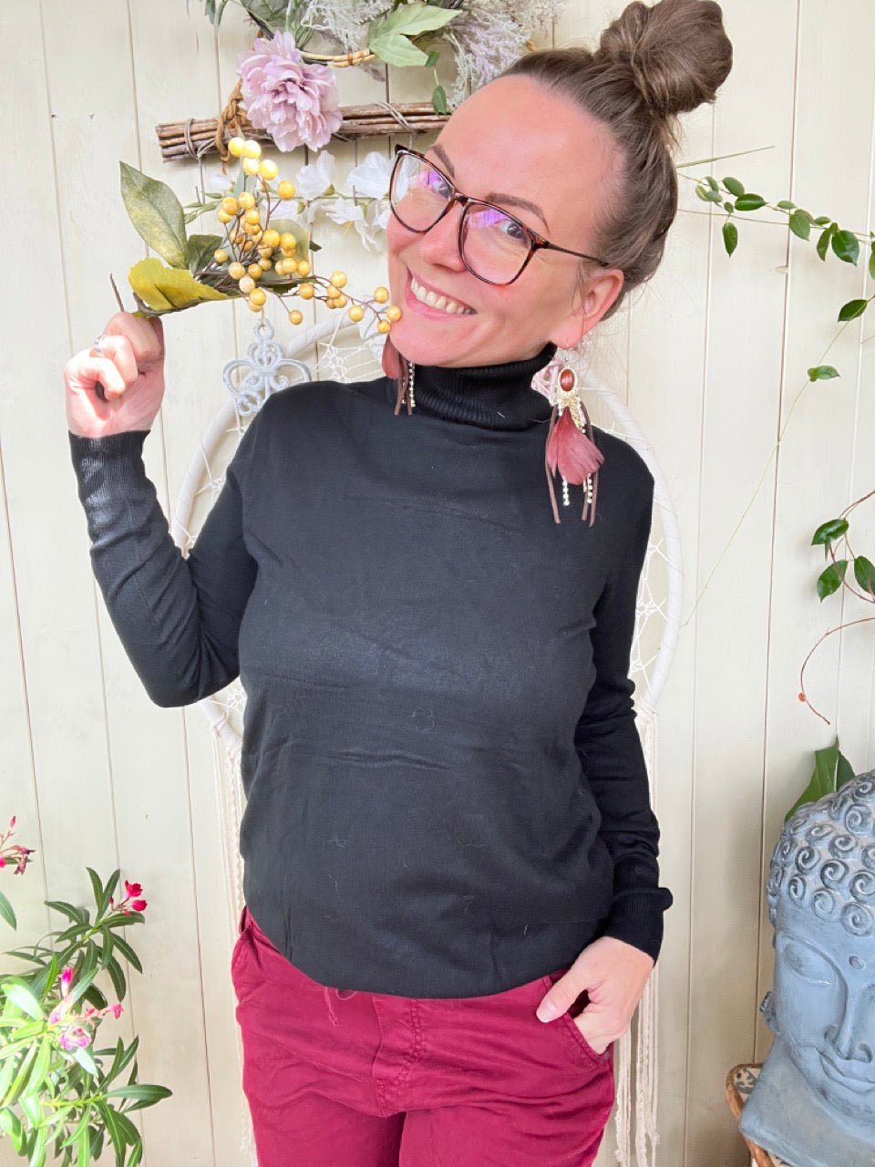 Pulli Mimi Schwarz - FROLLEIN KÄTHE Shop