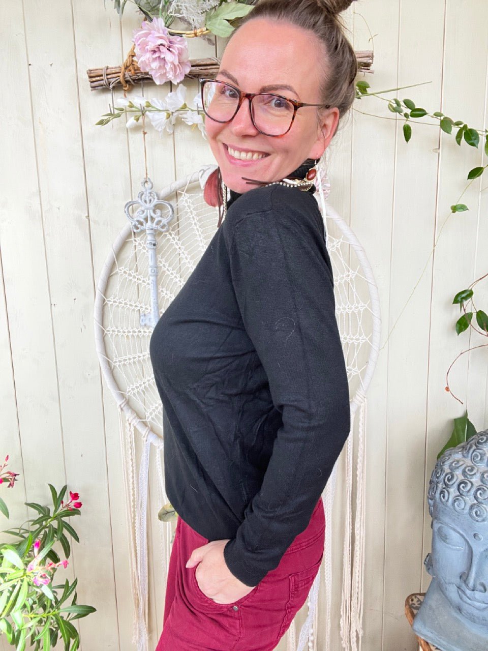 Pulli Mimi Schwarz - FROLLEIN KÄTHE Shop