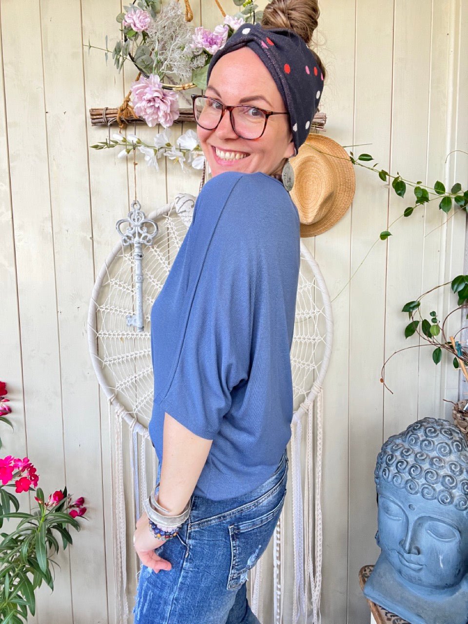 Shirt Sommerwind Jeansblau - FROLLEIN KÄTHE Shop
