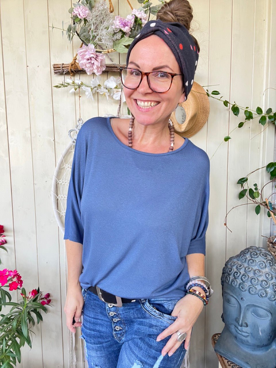 Shirt Sommerwind Jeansblau - FROLLEIN KÄTHE Shop