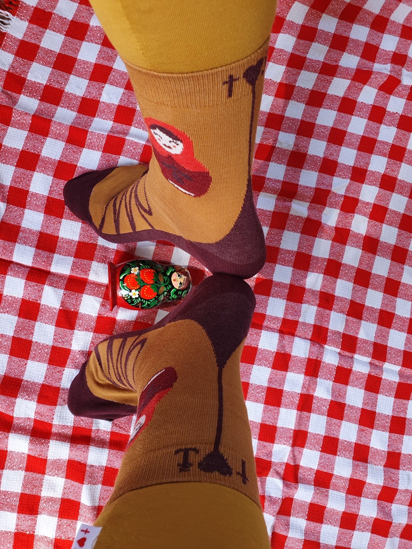 Socken Auf leisen Sohlen Matroschka Glück - FROLLEIN KÄTHE Shop