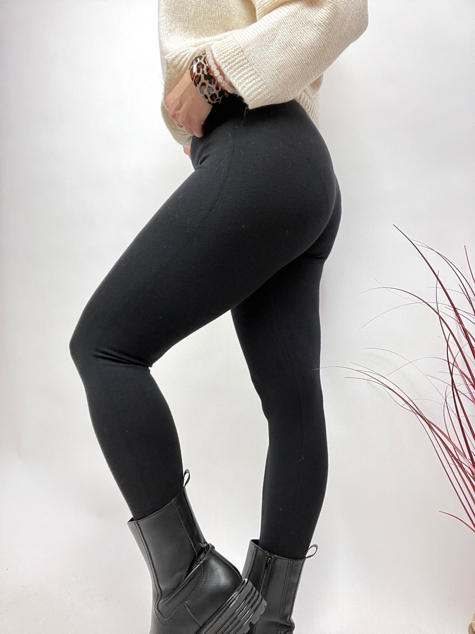 Leggings Strickschick Schwarz