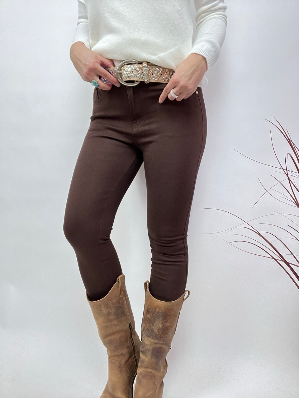 Jeggings Hose Lara Schoko