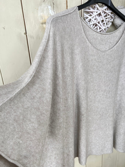 Strick Shirt Strickliebling in Hellgrün und Sand