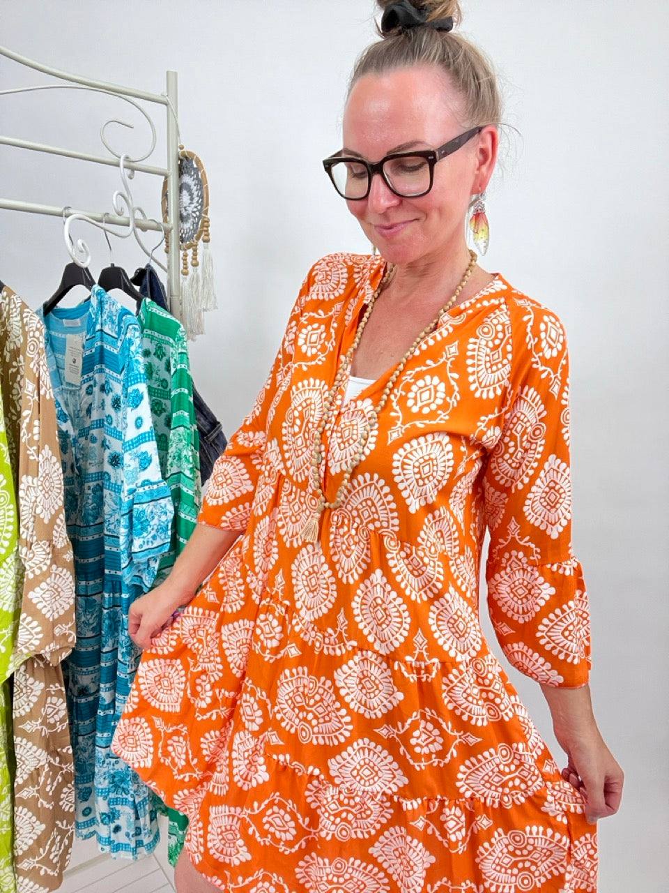 Kleid Tunika Morgenstund Orange