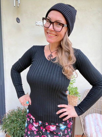 Pulli Cleo Schwarz