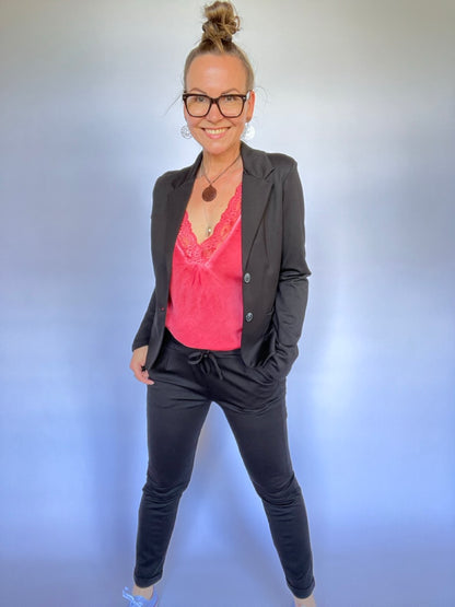 Sweat Blazer Maja Schwarz