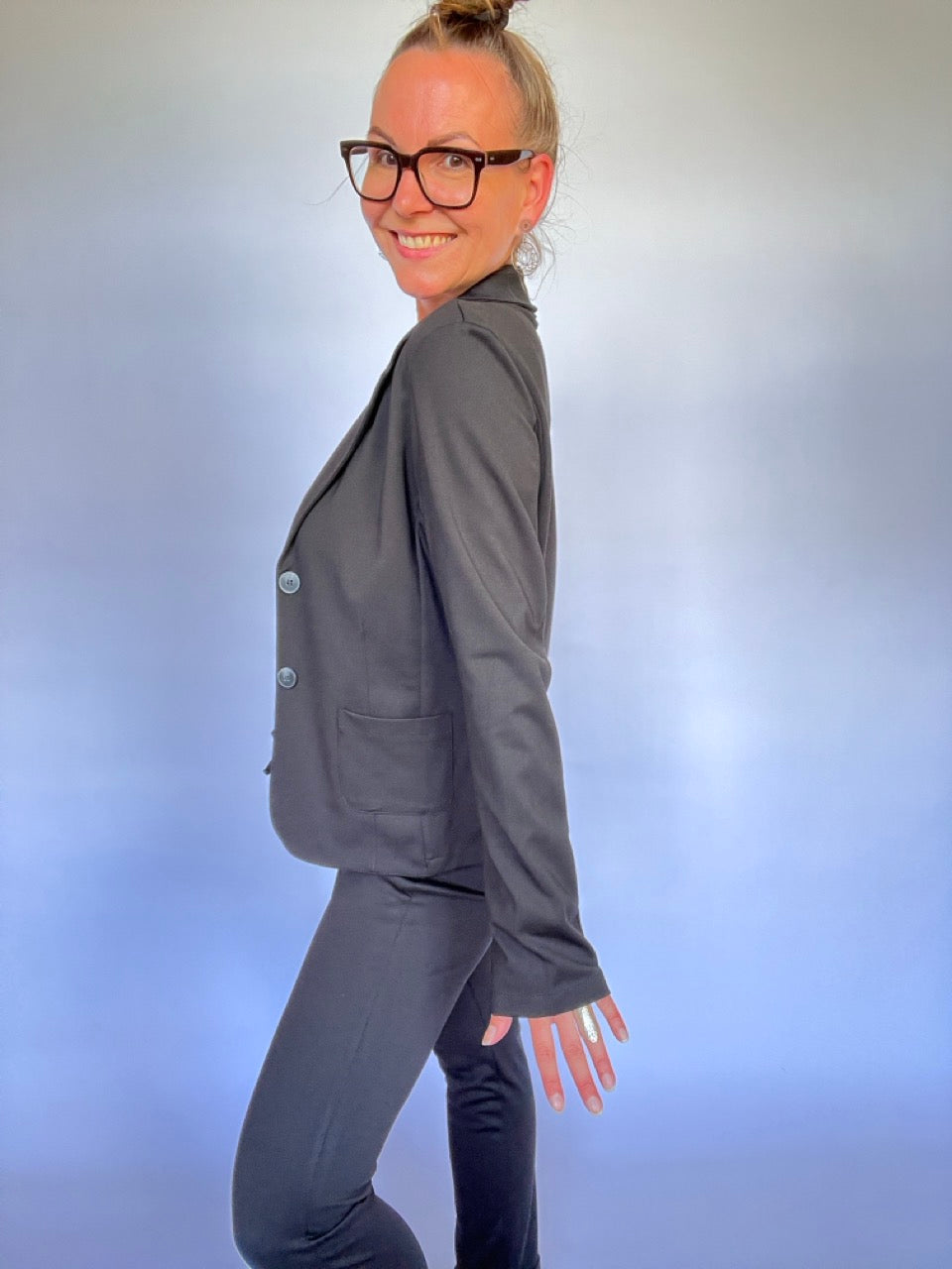 Sweat Blazer Maja Schwarz