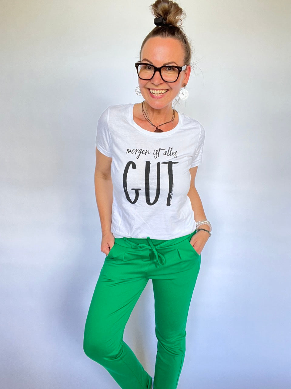 Shirt Edelmädel Premium "Morgen ist alles GUT"