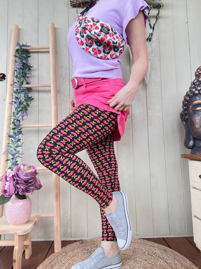 Leggings Rainbow Schwarz