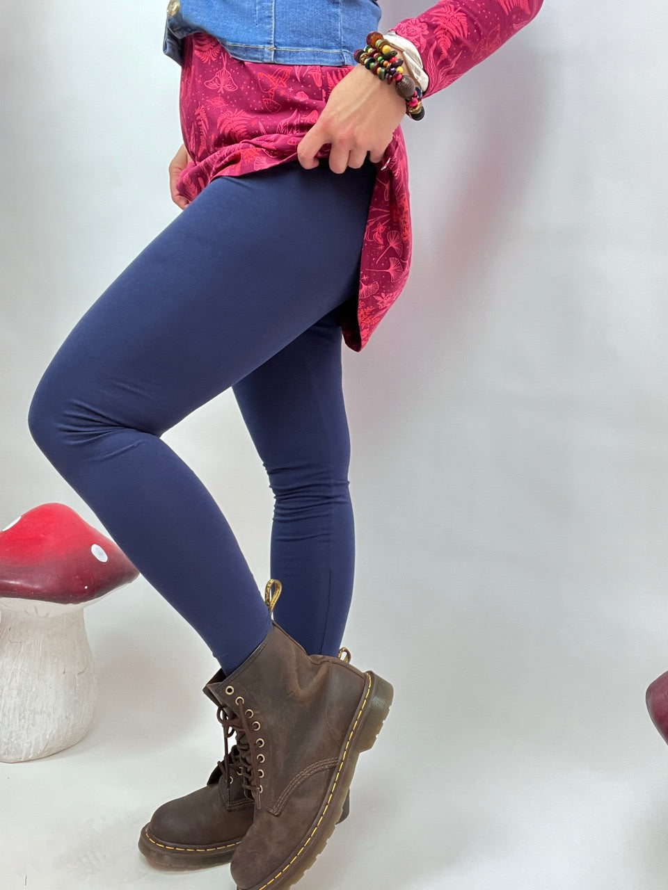 Leggings Basic Star Blau