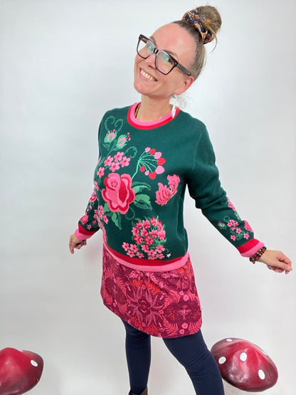 Pulli Flora Türkis