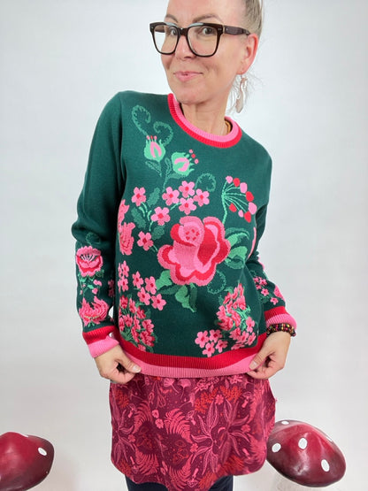 Pulli Flora Türkis