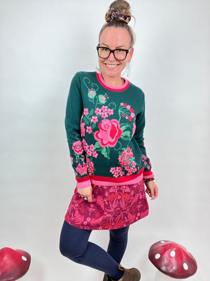 Pulli Flora Türkis