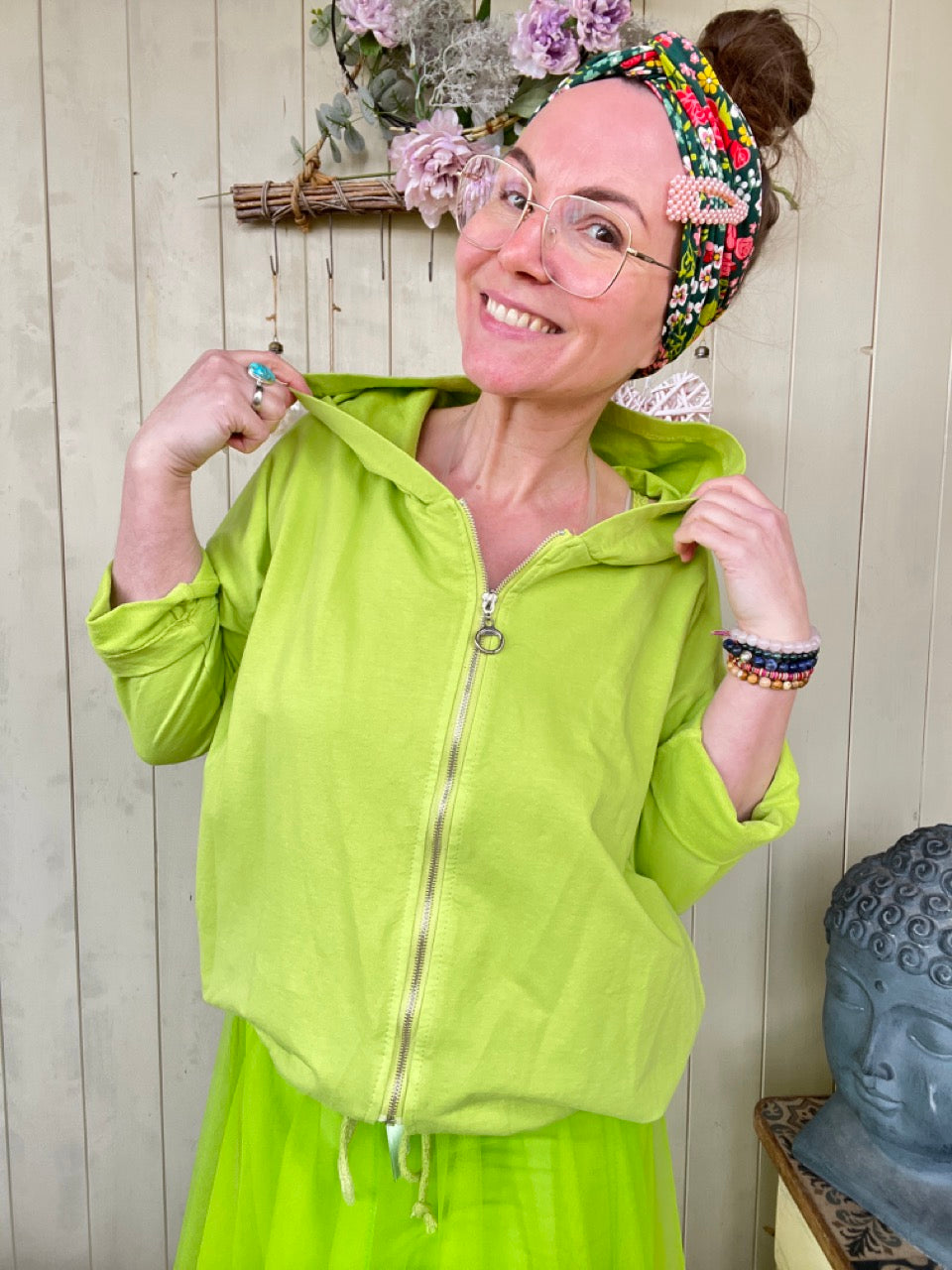 Sweatjacke Lotta Kiwi Grün