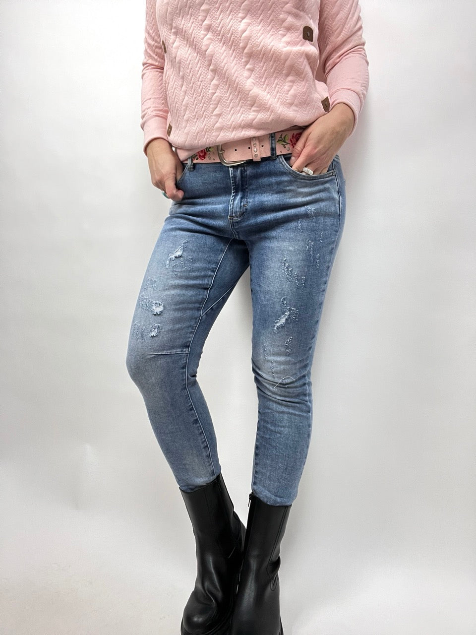 Hose NEU! Jeans Fantastisch Elastisch Used Denim