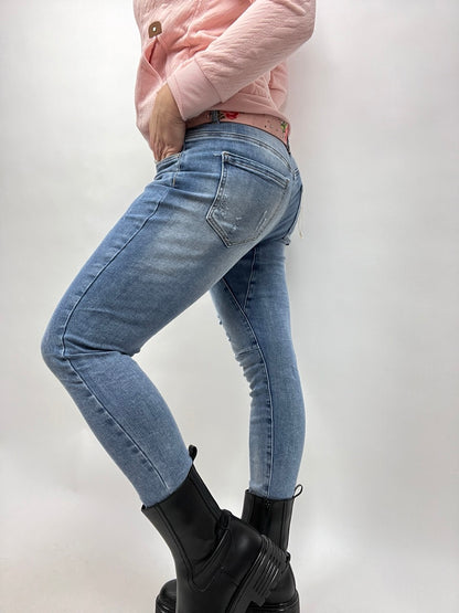 Hose NEU! Jeans Fantastisch Elastisch Used Denim