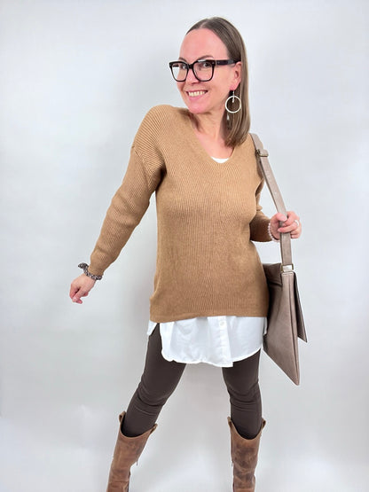 Pulli Strickglück Cappuccino