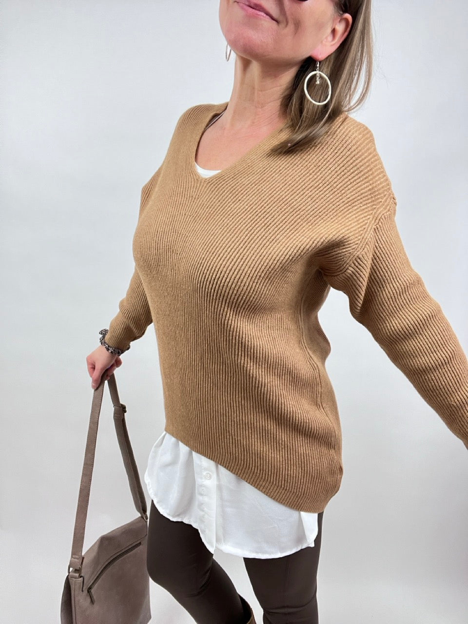 Pulli Strickglück Cappuccino