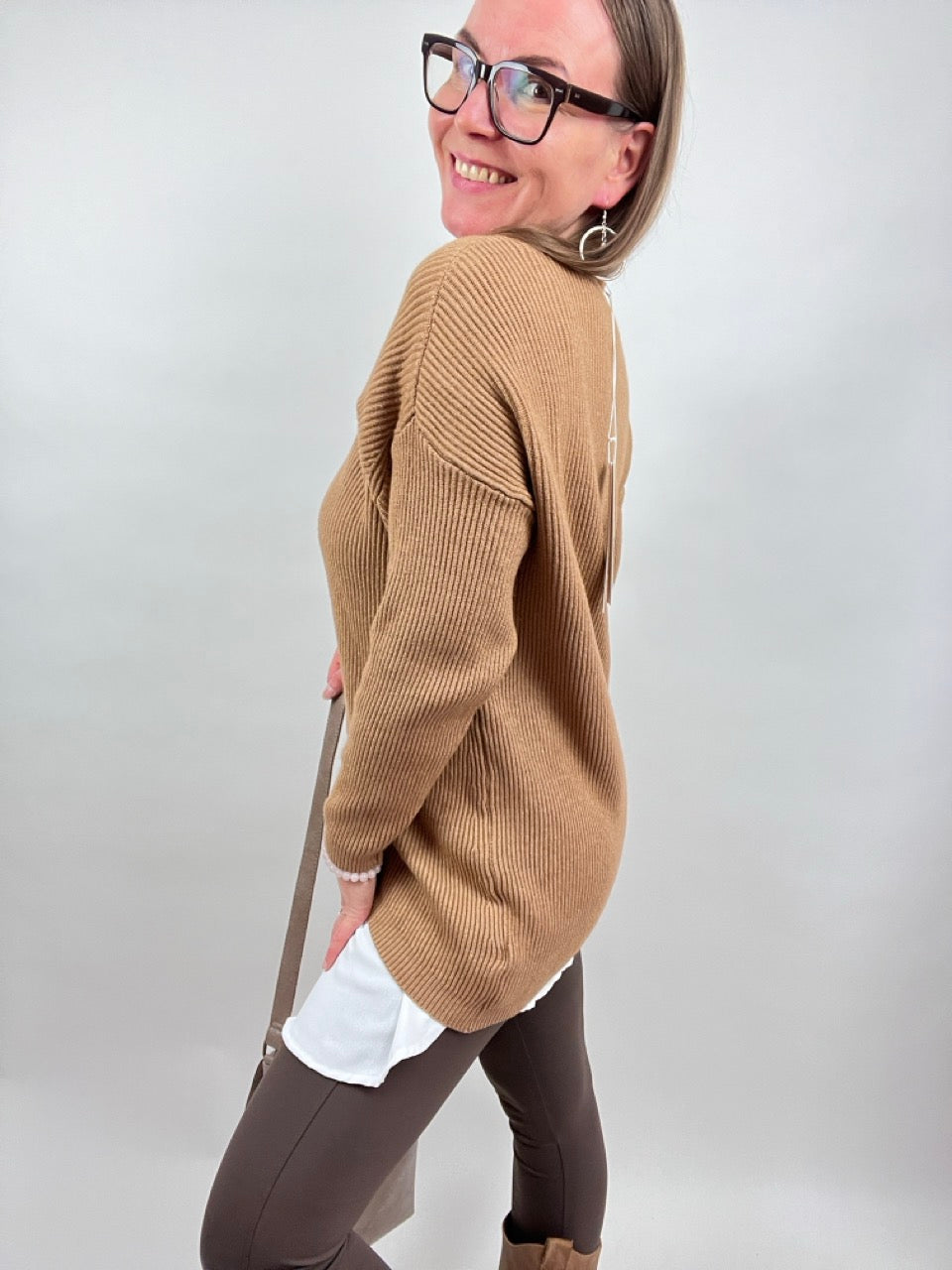 Pulli Strickglück Cappuccino