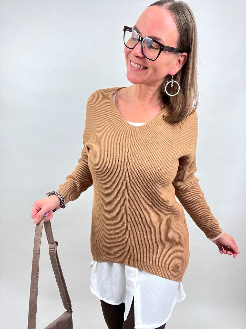 Pulli Strickglück Cappuccino