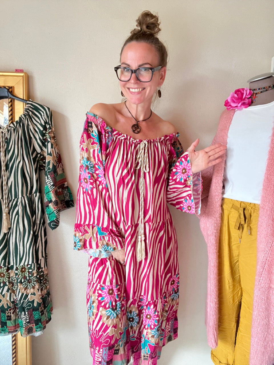 Tropez KÄTHE Shop Kleid – Rosa Saint FROLLEIN Tunika