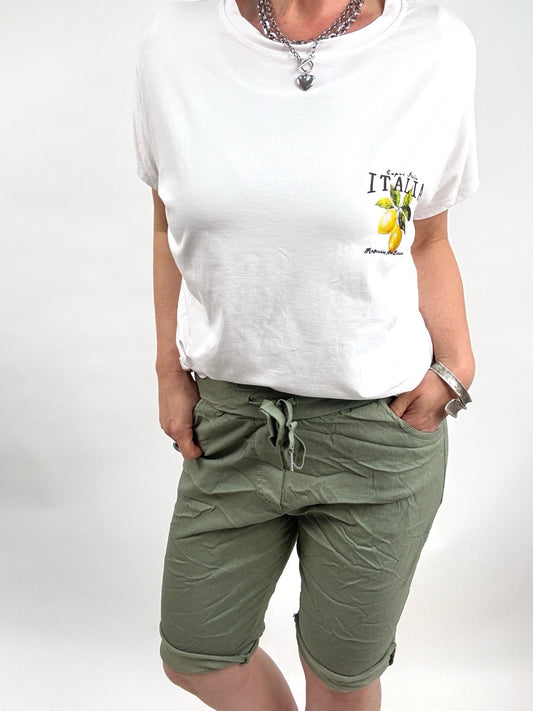 Jogpants Short Nice Style Olive
