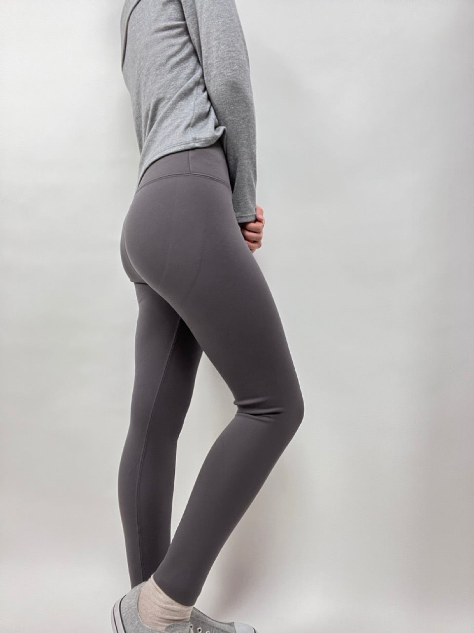 Leggings Thermo Taillenhose Grau