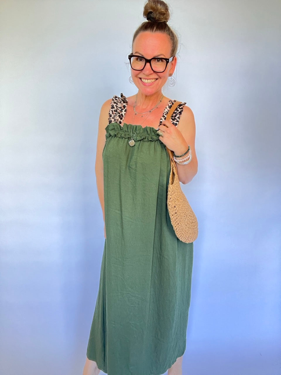 Kleid Leandra Olive Grün