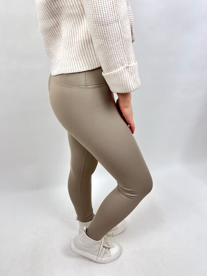 Leggings Thermo Taillenhose Cream