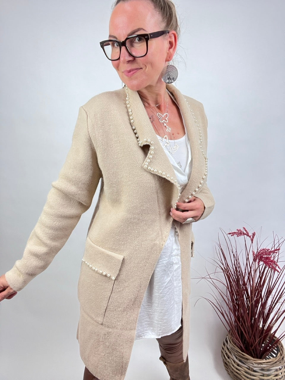 Strickjacke Marie Cream