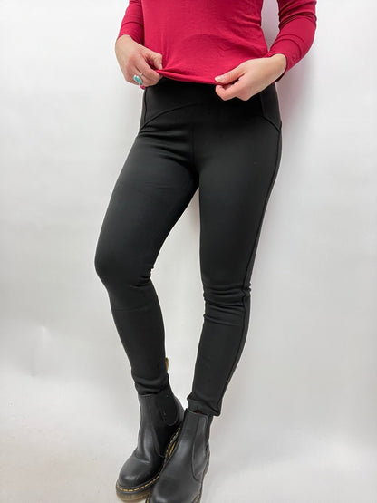 Leggings Thermo Taillenhose Schwarz