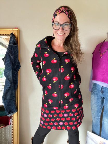 Sweatjacke Apfelbäckchen Schwarz