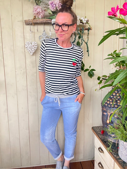 Jogpants Denimstyle bis XXL Hellblau