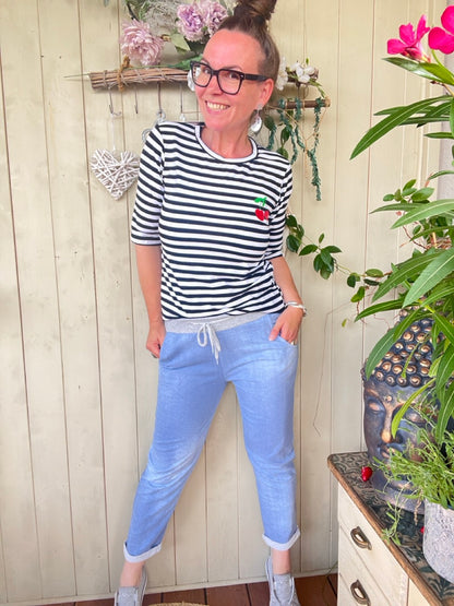 Jogpants Denimstyle bis XXL Hellblau