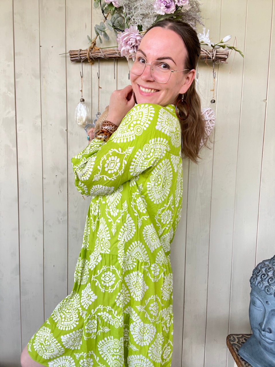 Kleid Tunika Morgenstund Limette