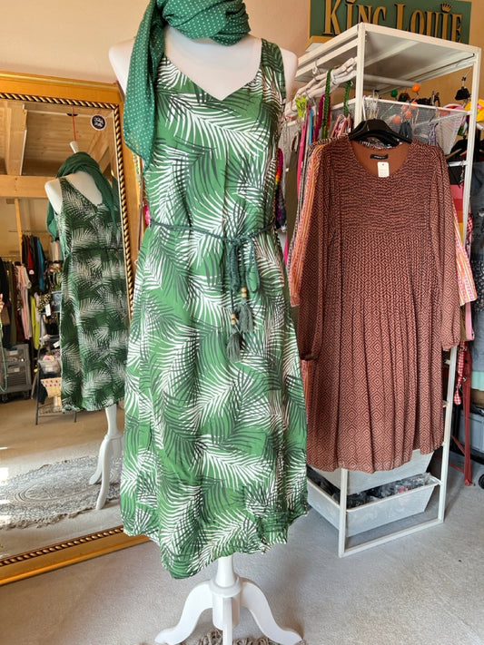 Kleid Dschungel getrummel Grün