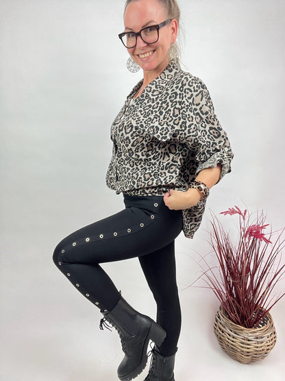 Leggings Taillenhose Mira Schwarz