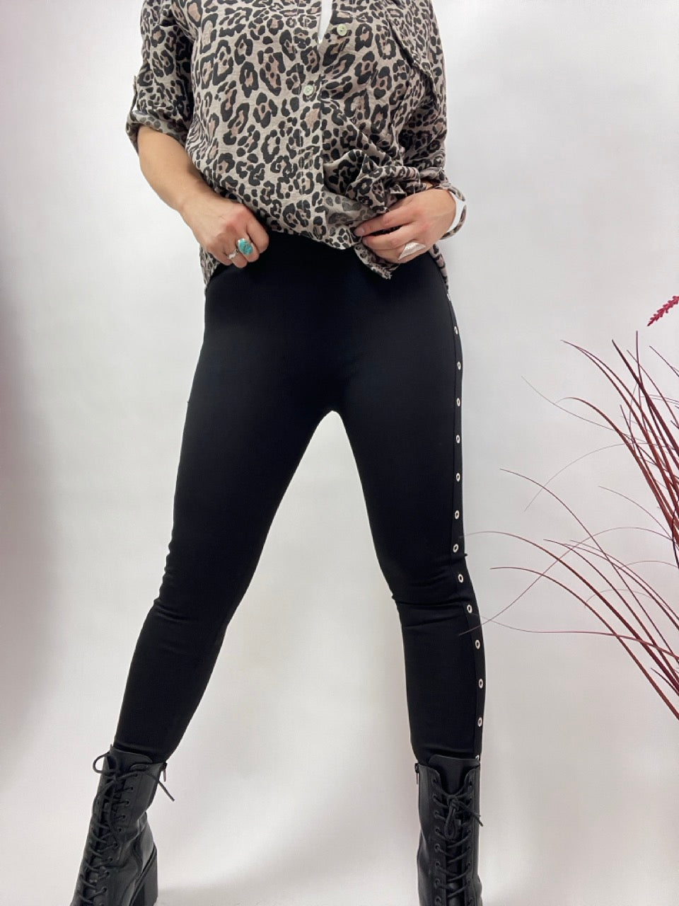 Leggings Taillenhose Mira Schwarz