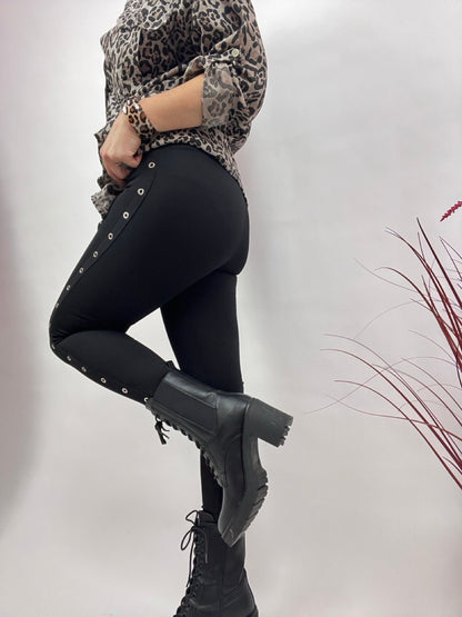 Leggings Taillenhose Mira Schwarz