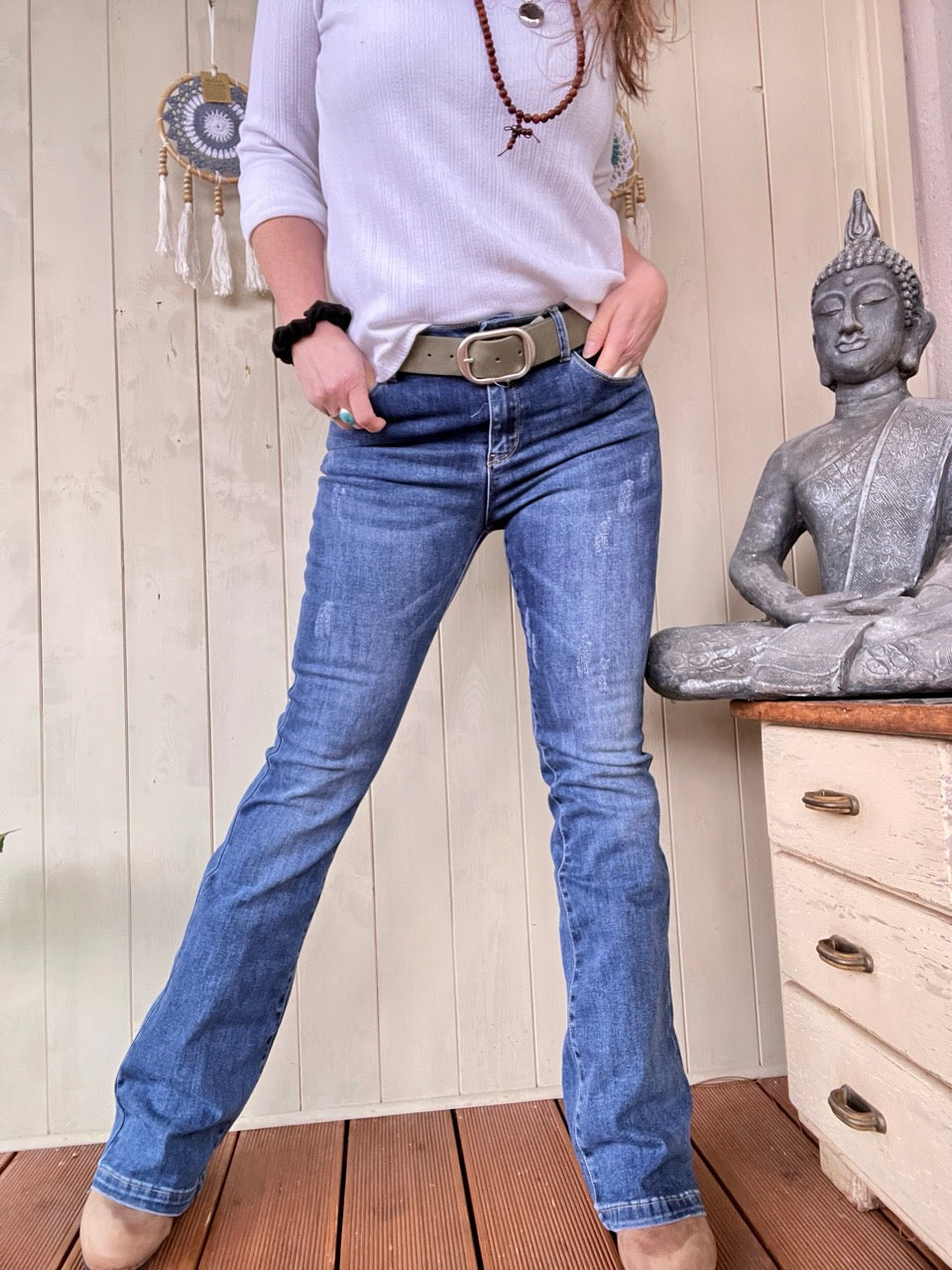 Hose Jeans Bootcut Free Style Denim