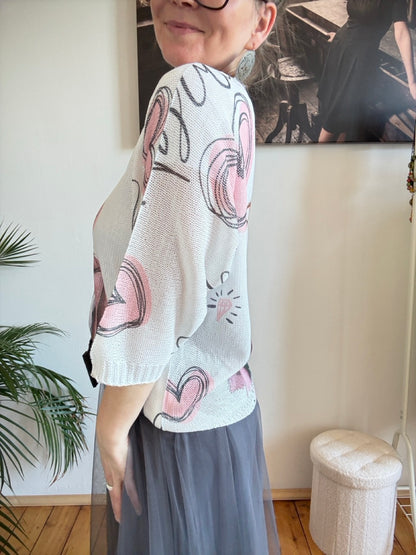 Pulli Boss Lady Weiß
