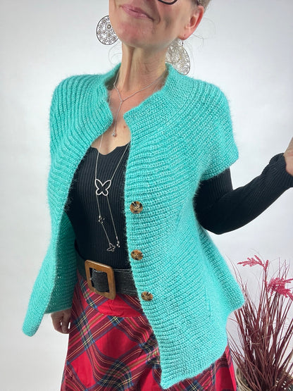 Strickjacke Bessi Türkis