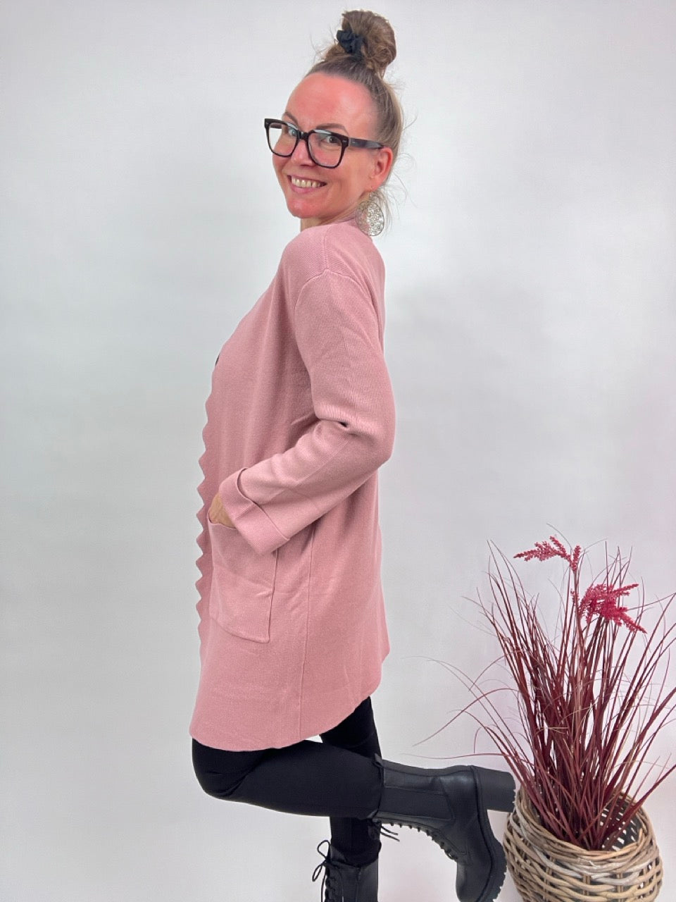 Strickjacke Josie Alt Rose