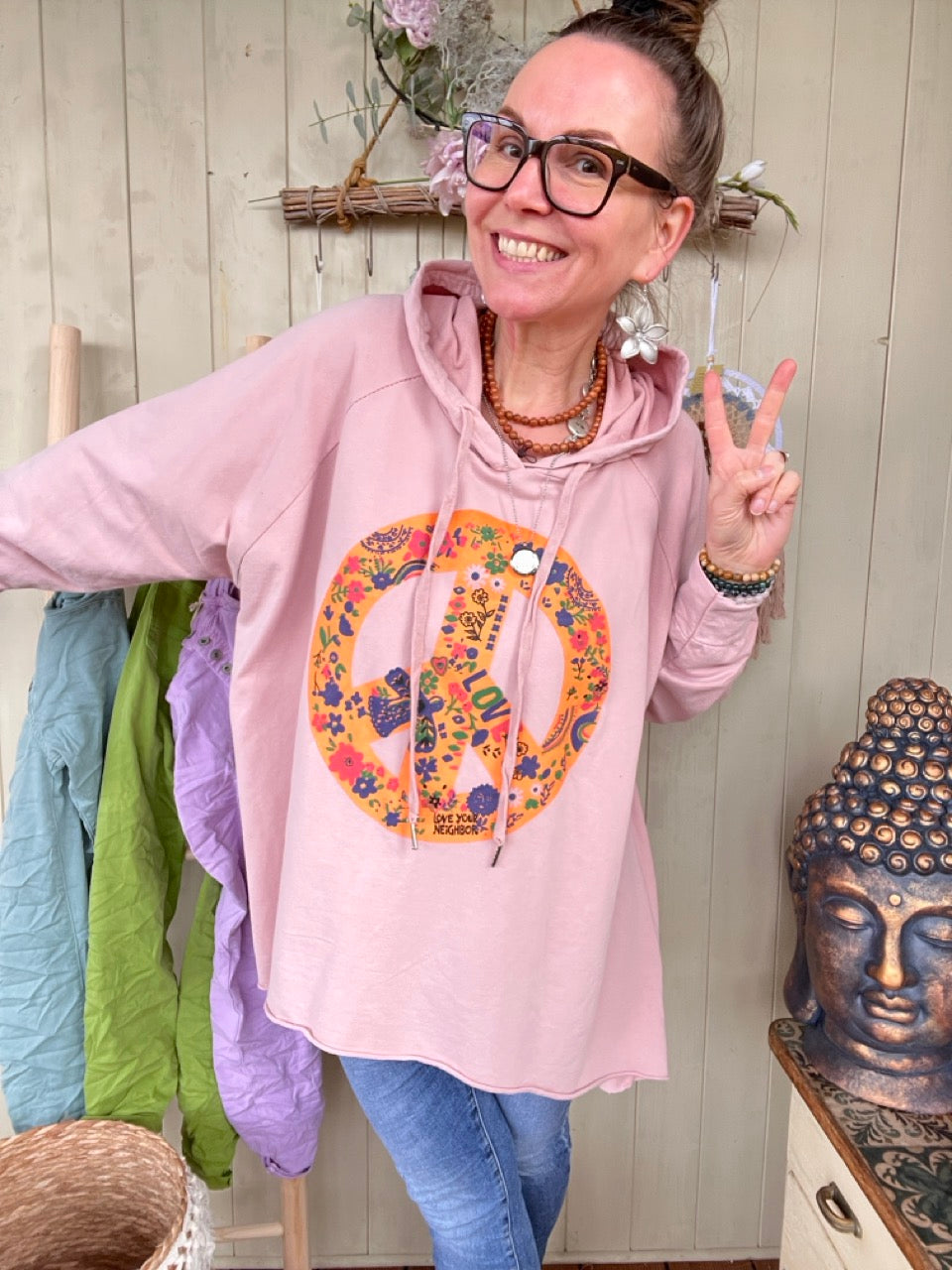 Pulli Peace zart Rose